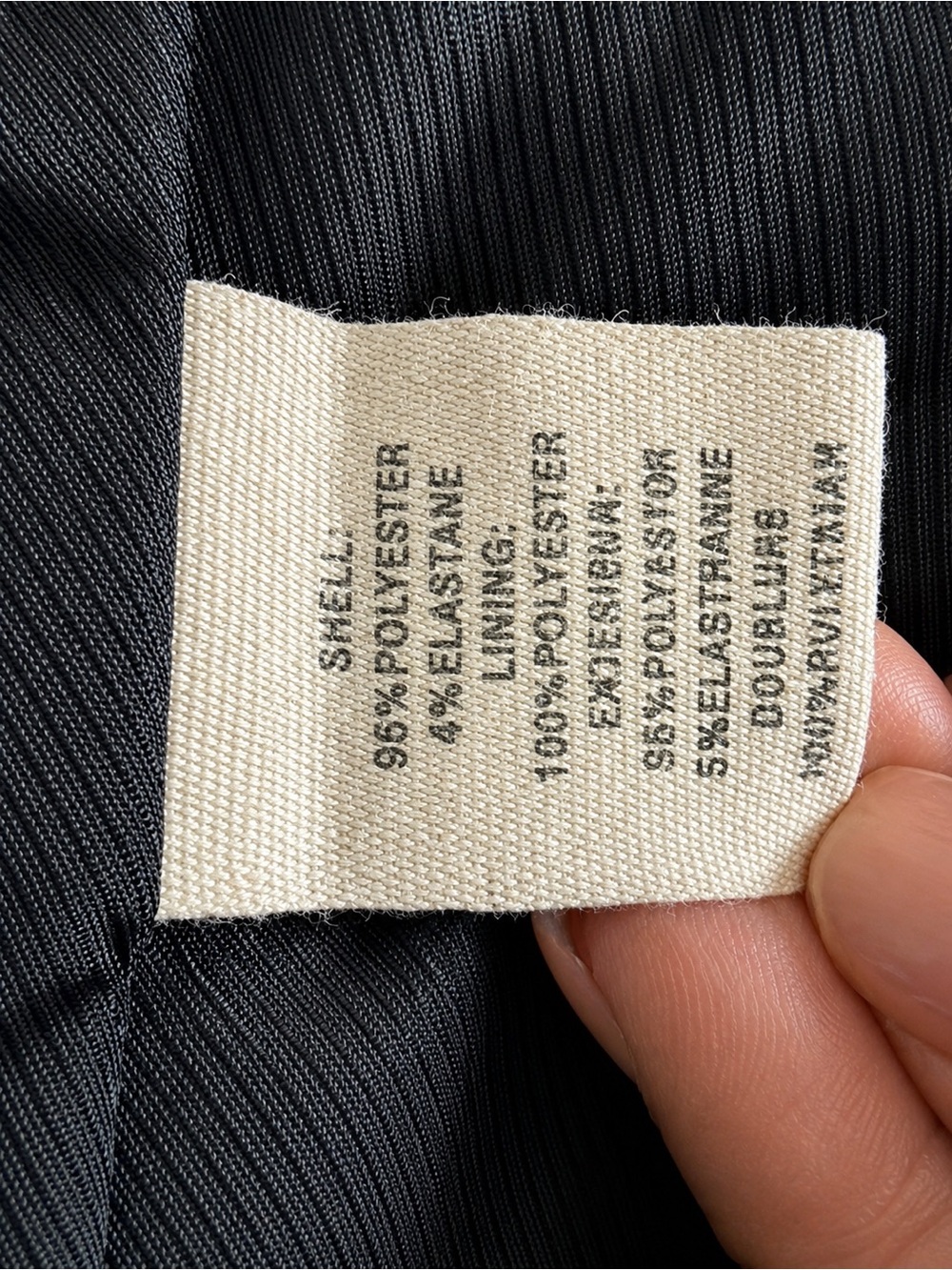 Elizabeth and James Black Double-Breasted Ruched Sleeve Blazer Jacket Size 8 - Picture 8 of 8